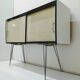 Vintage enfilade in formica / Eiffel feet / sideboard storage cabinet
