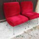 Paire de chauffeuses vintage