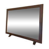Antique solid wood mirror on foot support