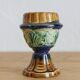 Late 19th-century earthenware egg cup in slipware