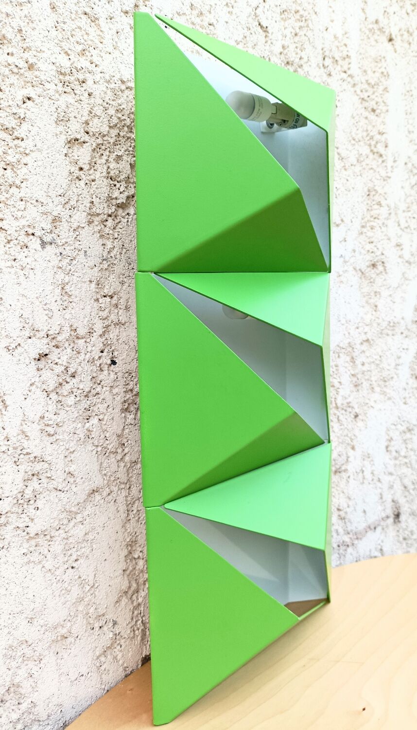 Wall lamp shape vintage origami