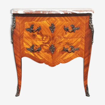 Dresser Louis XV style with marquetry