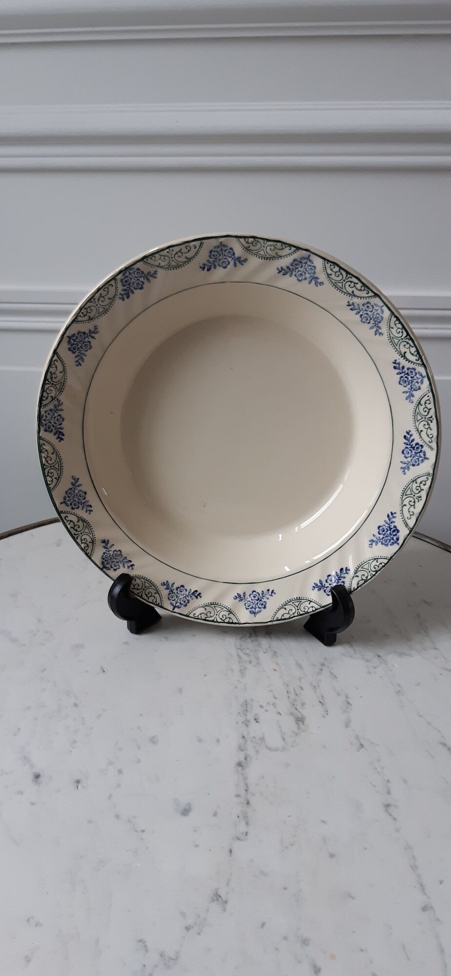 Plat creux Moulin des Loups Terre de Fer fin XIXème