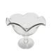 Postmodern transparent bowl on stand, Poland, 1970s