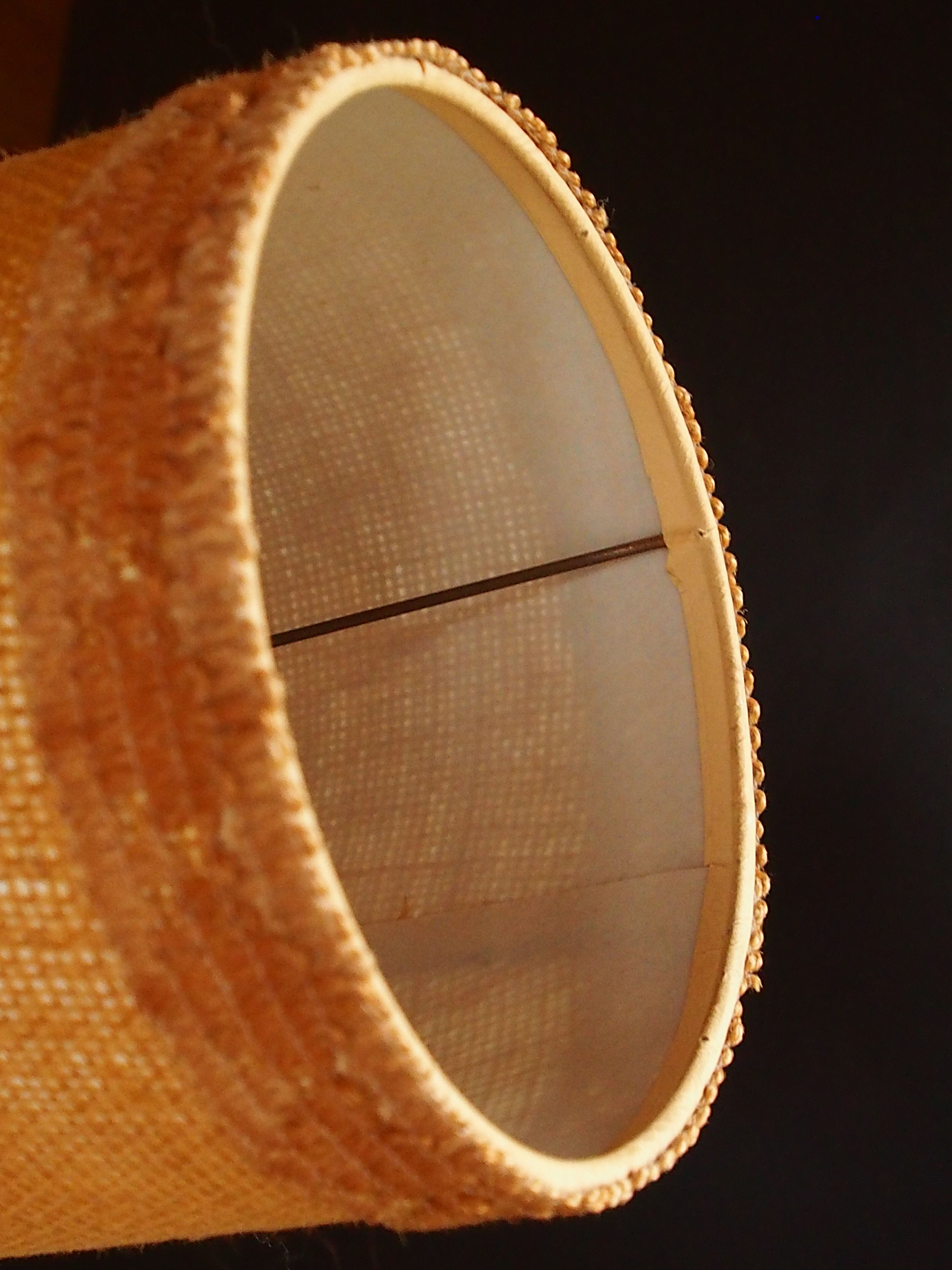 Vintage turned wooden candle holder lamp