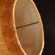 Vintage turned wooden candle holder lamp