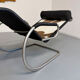 Fauteuil Lounge design Tecta par Mies Van Der Rohe réglable vintage