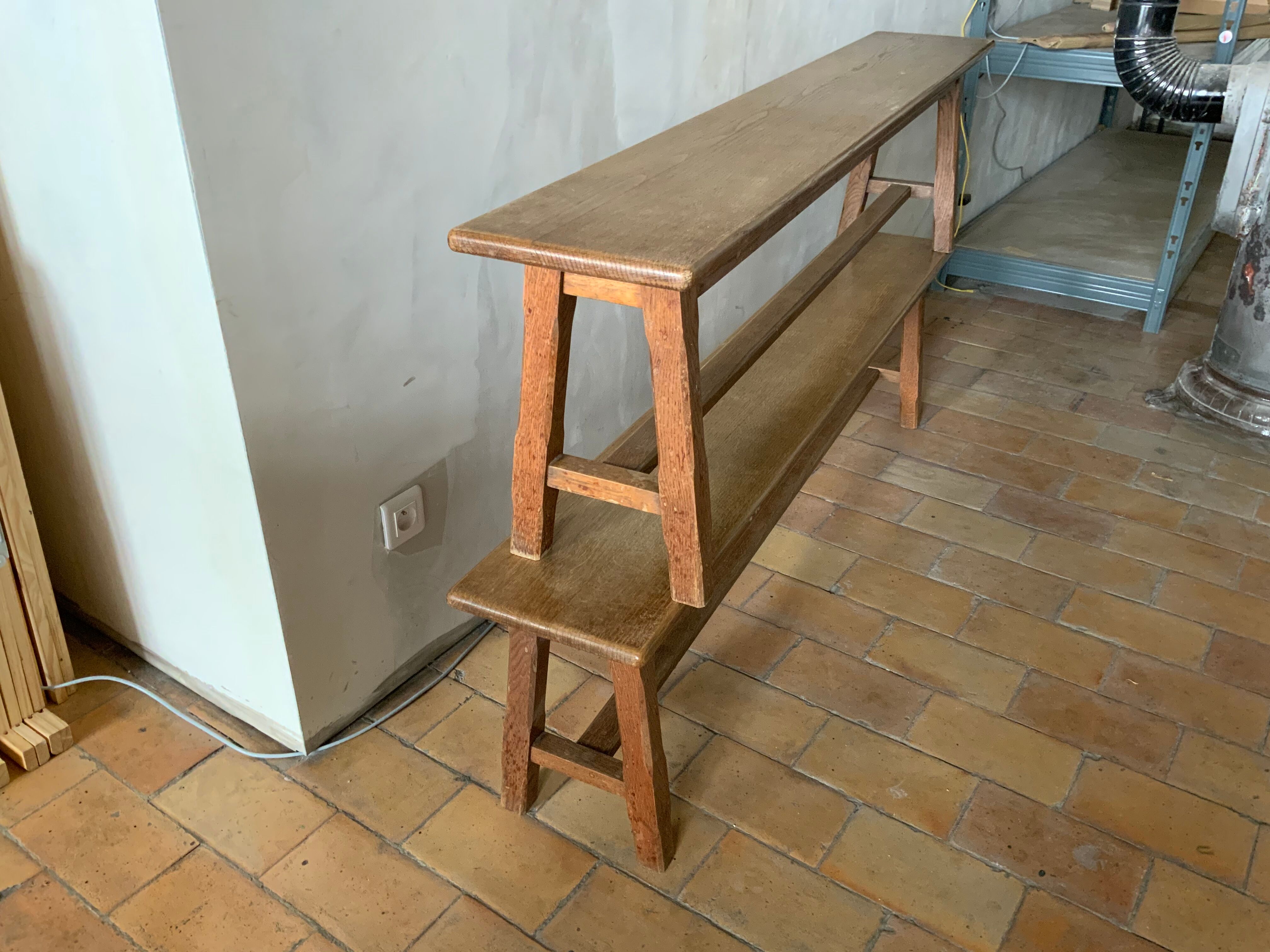 Paire de bancs vintage