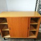 Vintage sideboard sliding doors 1970