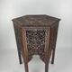 Antique 19th century burmese hand carved side or end table