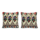 Set of 2 vintage kilim cushion covers 51x51 cm