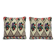 Set of 2 vintage kilim cushion covers 51x51 cm