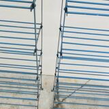 Set of 3 Rigidex iron storage locker shelves 1950s