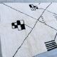 Moroccan rug, handmade Beni Ourain rug, 150/250cm