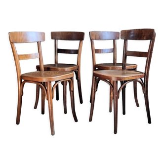 Set of 4 chairs bistrot Thonet 40s