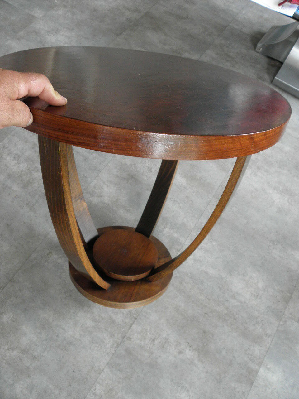 Table basse en bois art déco