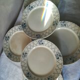 6 Badonviller dessert plates