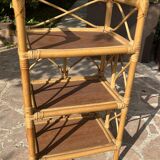 Rattan shelf