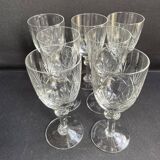 7 port glasses – Blown and cut crystal