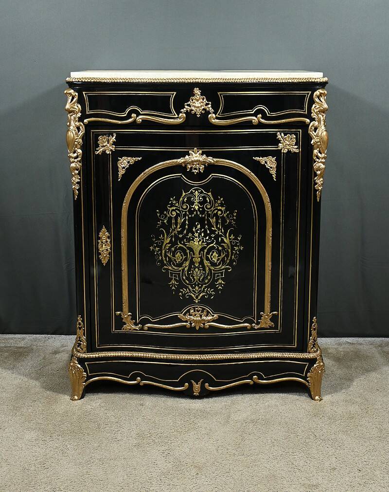 Support Furniture in Blackened Pear Wood, Napoleon III Period – Mid 19th Century