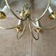 Lustre 6 brass lights