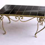 Wrought iron coffee table