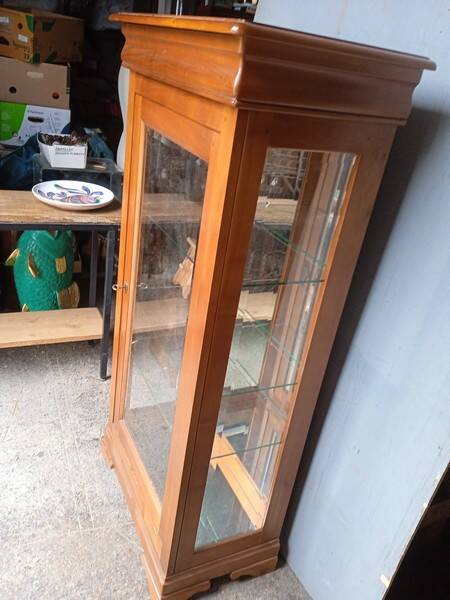 Louis Philippe cherry display case 140 cm