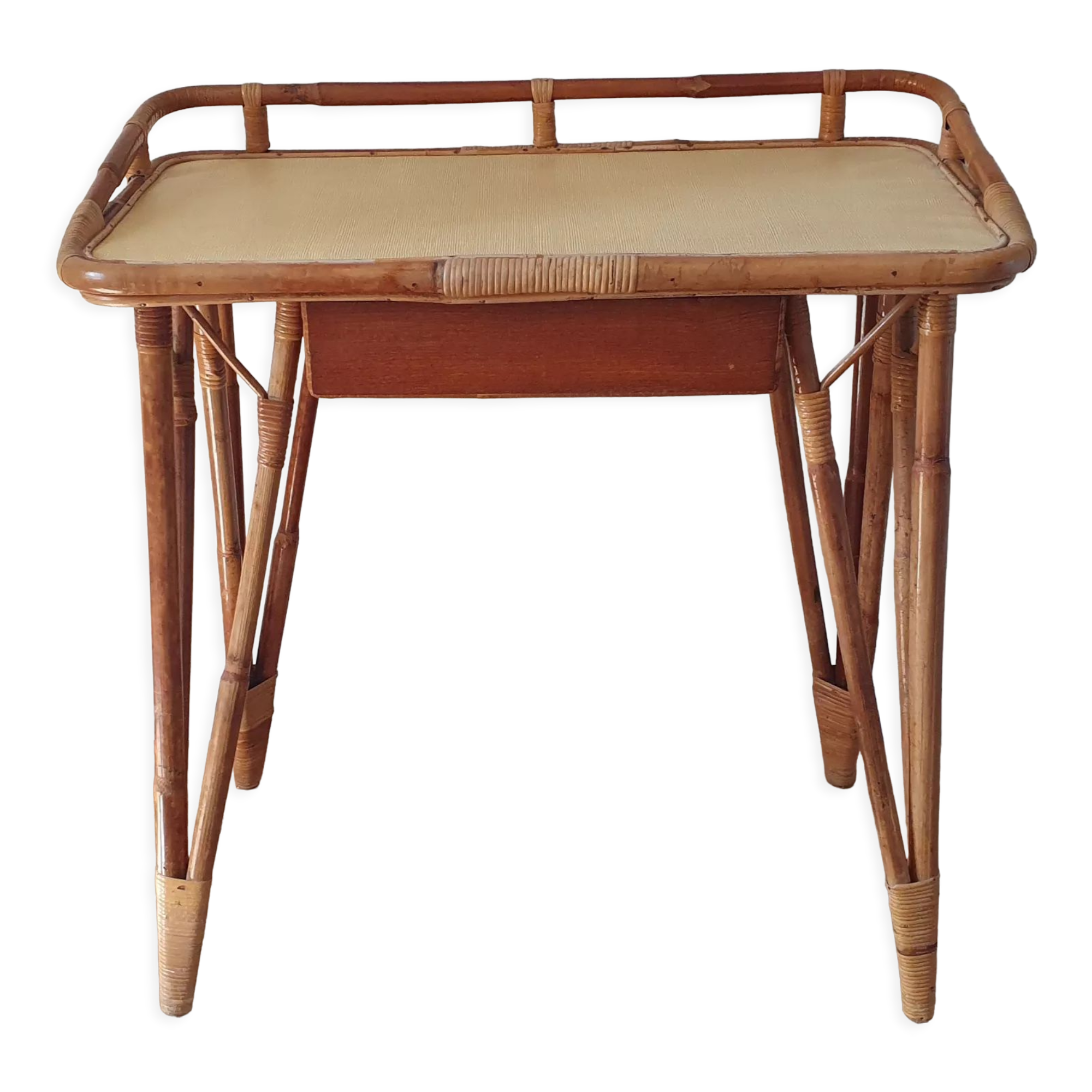 Bureau en rotin