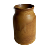 Vase droit en grès émaillé Français vintage