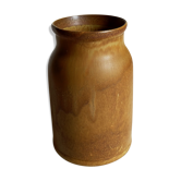 Vase droit en grès émaillé Français vintage