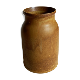 Vase droit en grès émaillé Français vintage