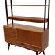 Vintage Wall Unit Bookcase Sweden Teak Design