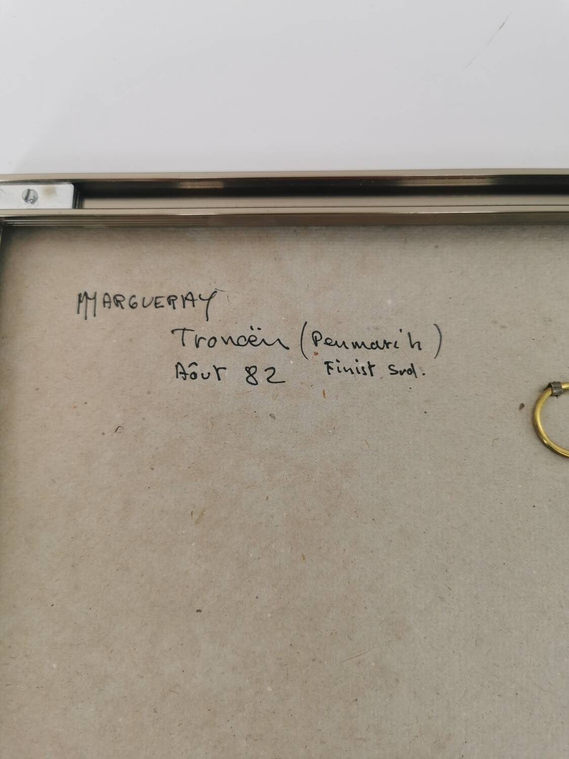 Oil painting Tronoën Penmarc'h Brittany signed Michel Margueray 1982