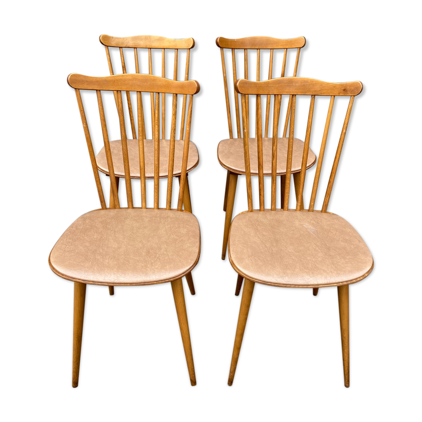 4 Vintage bistro chairs Baumann Tacoma 1960