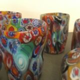 Set of 6 "Goto" water glasses from Murrisa in Murano glass, Italy