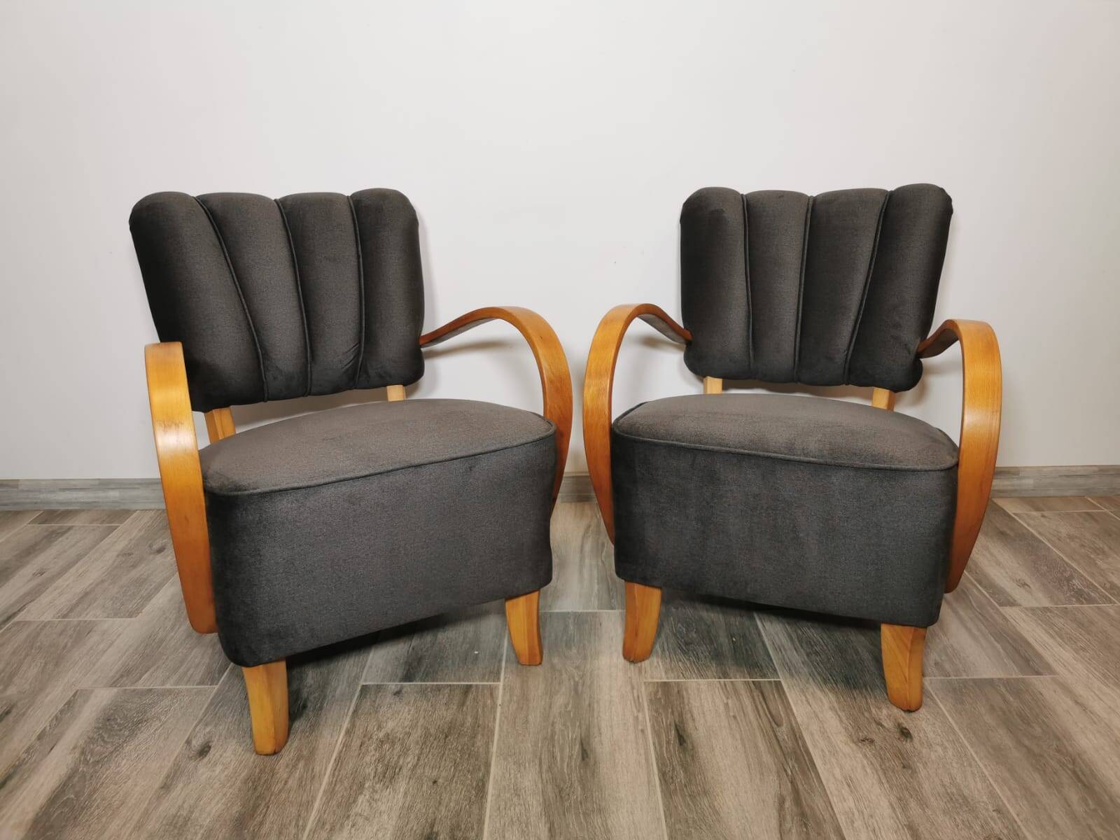 Armchairs by Jindřich Halabala, 1950s, Set of 2