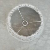 Raw wool lampshade