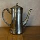 Ancienne cafetière à col de cygne en métal argenté – estampillée N.G.