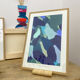 Original painting under glass