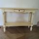 Console élégante et classique – couleur crème – 1 tiroir