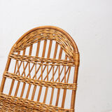 Mid-Century Wicker Rocking Chair, Czechoslovakia, 1970's
