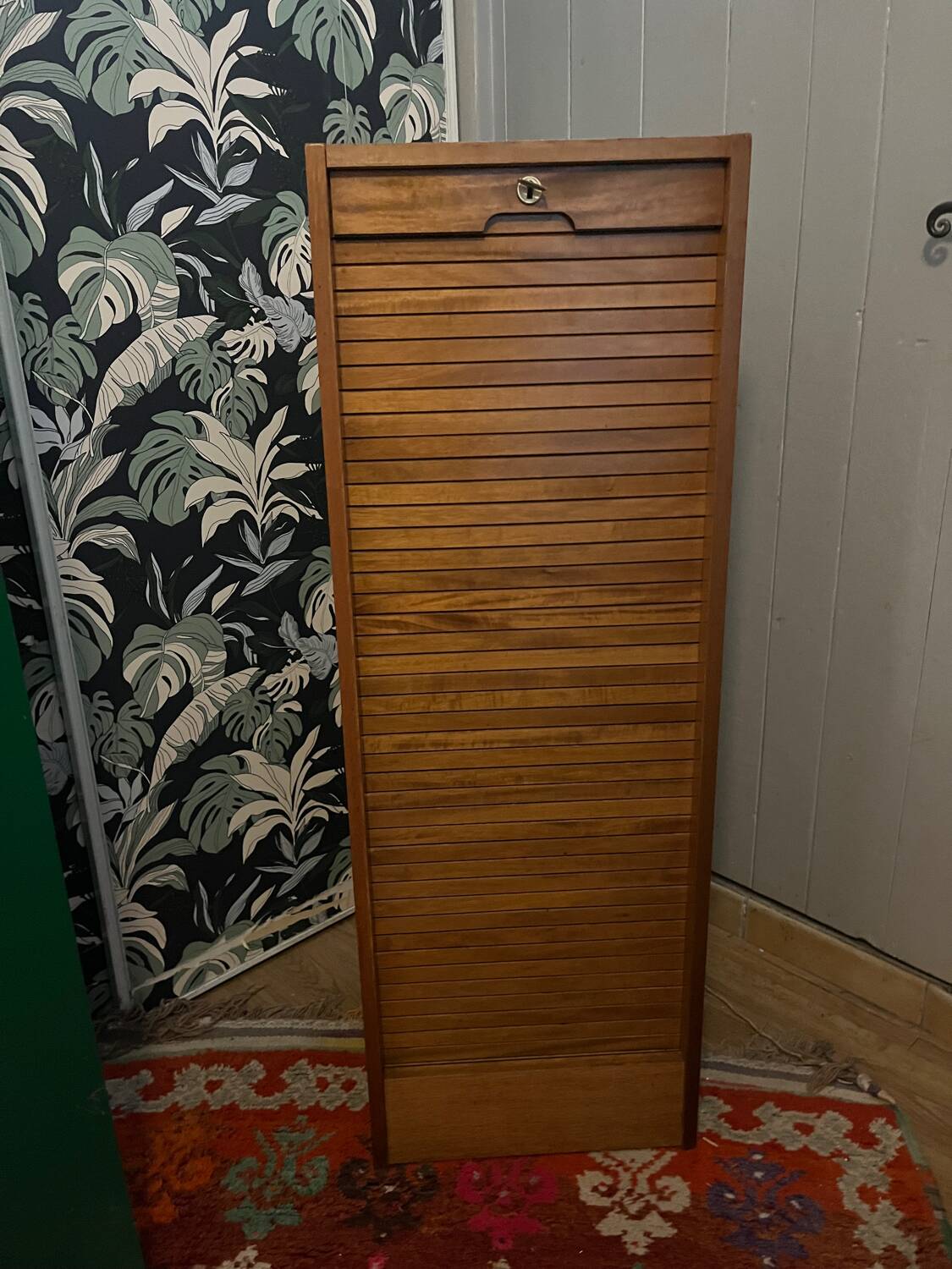 Vintage “notary” curtain cabinet