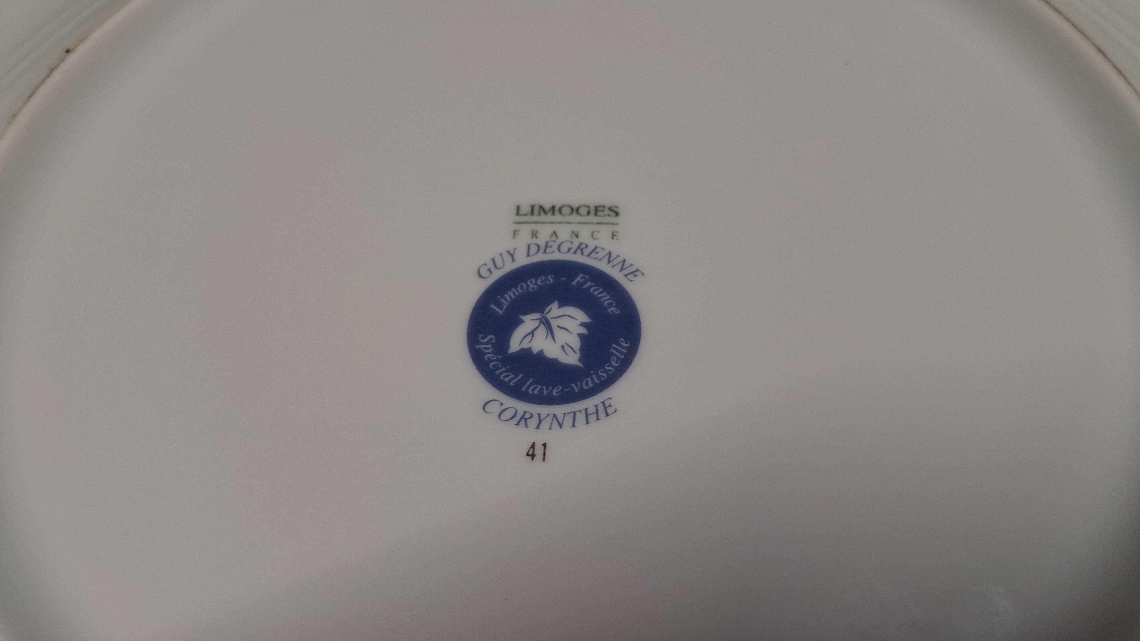 4 plates guy degrenne corynthe limoge