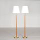 Pair of floor lamps by Hans Bergström for Ateljé Lyktan circa 1950