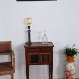Directory style marquetry side table
