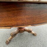 Drum table, 19th century mahogany pedestal table