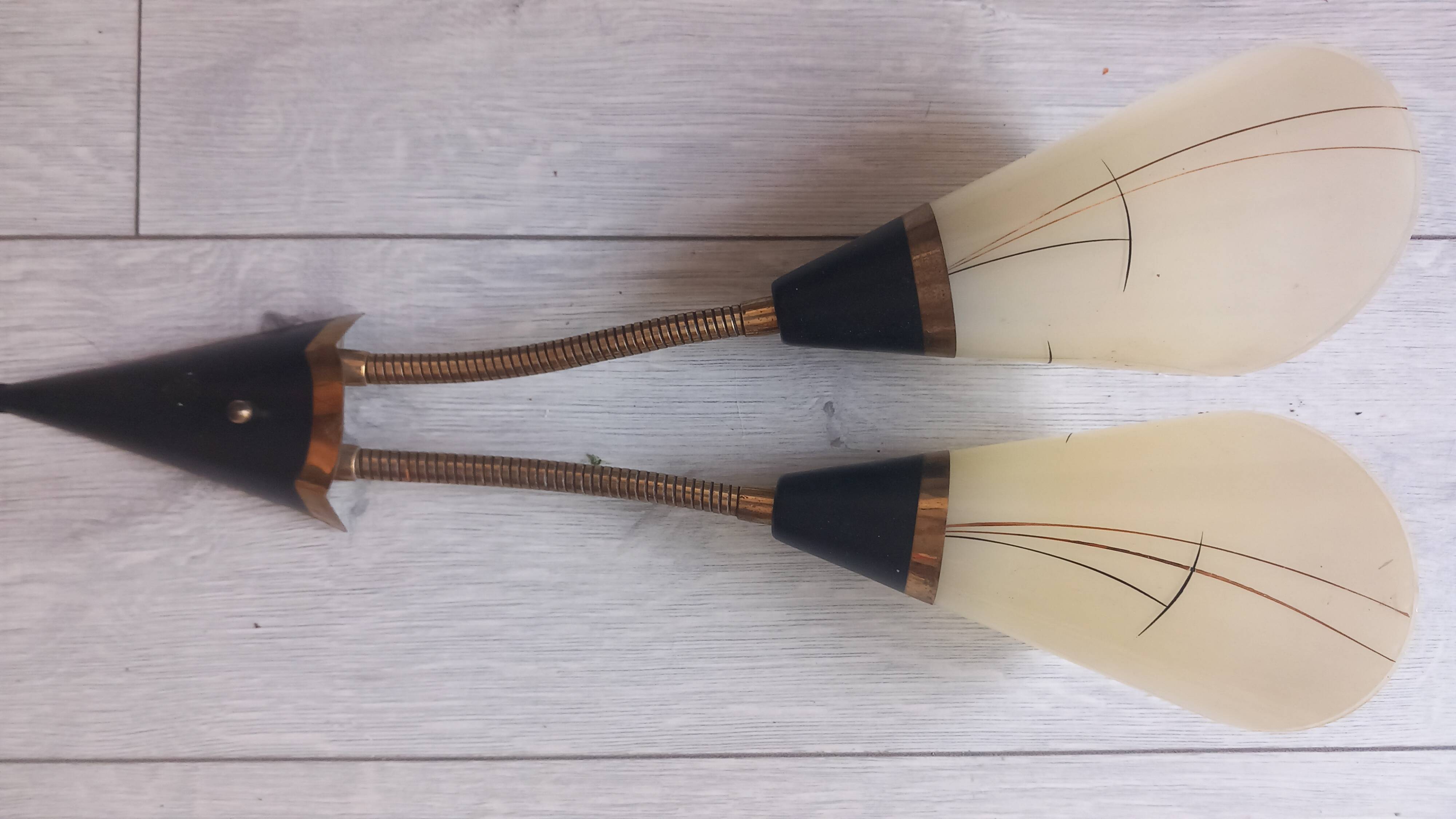 Mid-century glass wall lamp
