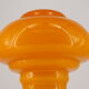2 table lamp mushroom glass orange France 60s.