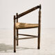 Oak armchair with three legs