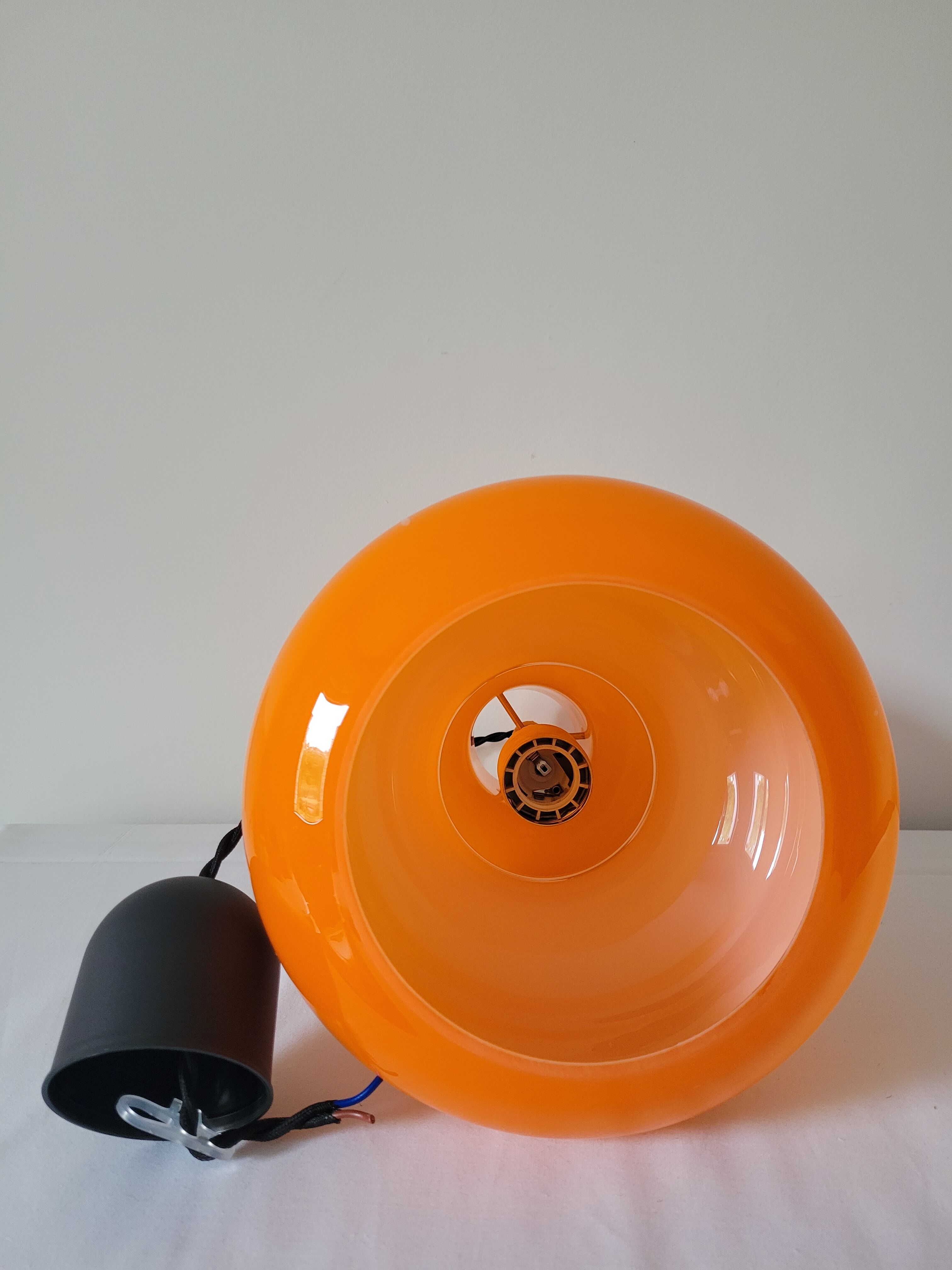 Suspension en opaline orange Targetti Sankey